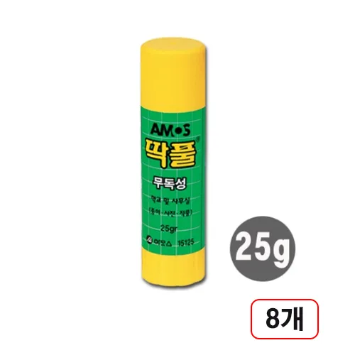 아모스 딱풀 25g, 8개입, 25g, 1세트