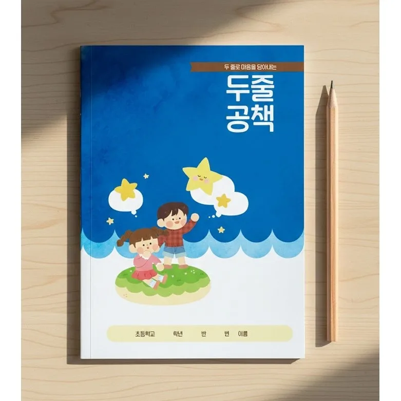 두줄공책 / 아침자습용 꿀잼교육연구소 현직 선생님 기획상품